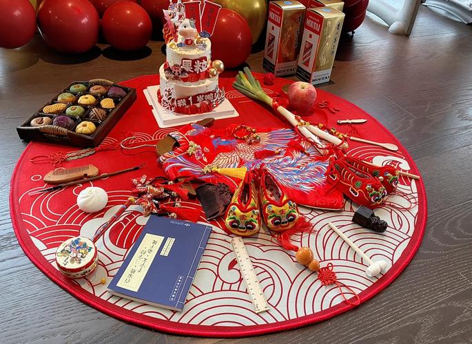 1岁宝宝固定款成功庆祝包物品平铺实拍