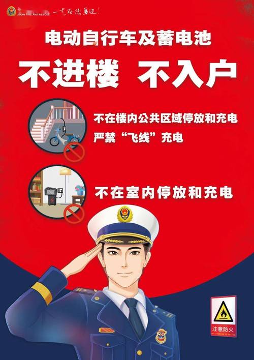小区物业留存的禁止入户充电告示存档照片