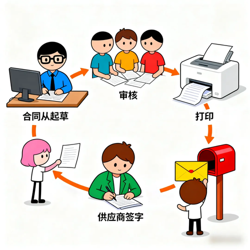 电子合同签署前阅读条款漫画图