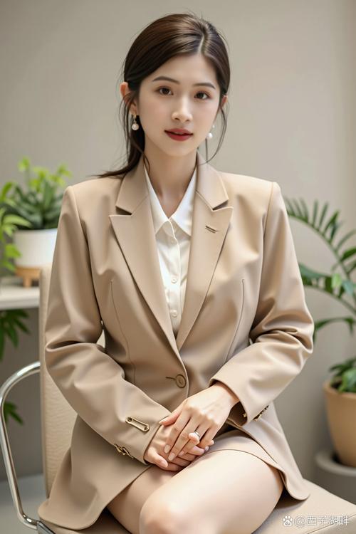 职场女性简约首饰搭配 衬衫 锁骨链 耳钉