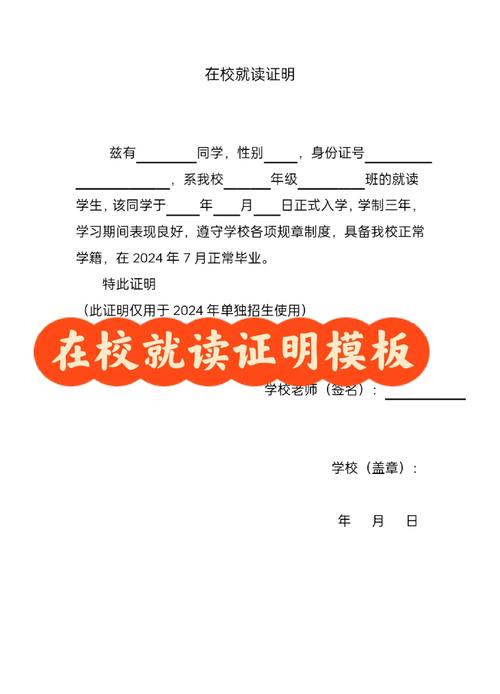 盖章规范的学校在读证明局部特写