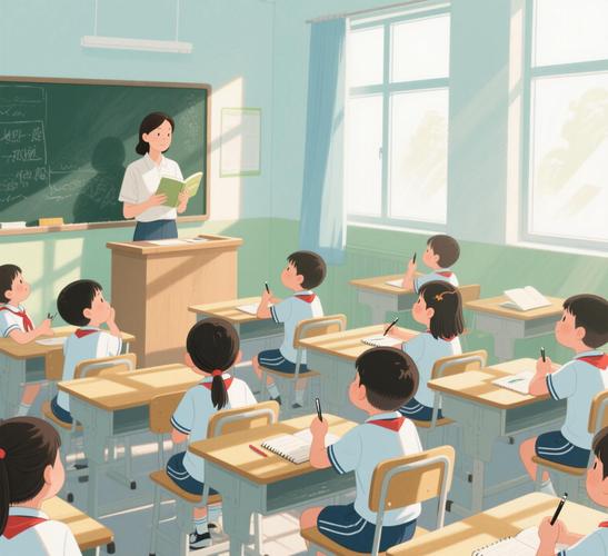 老师对学生说教场景插图