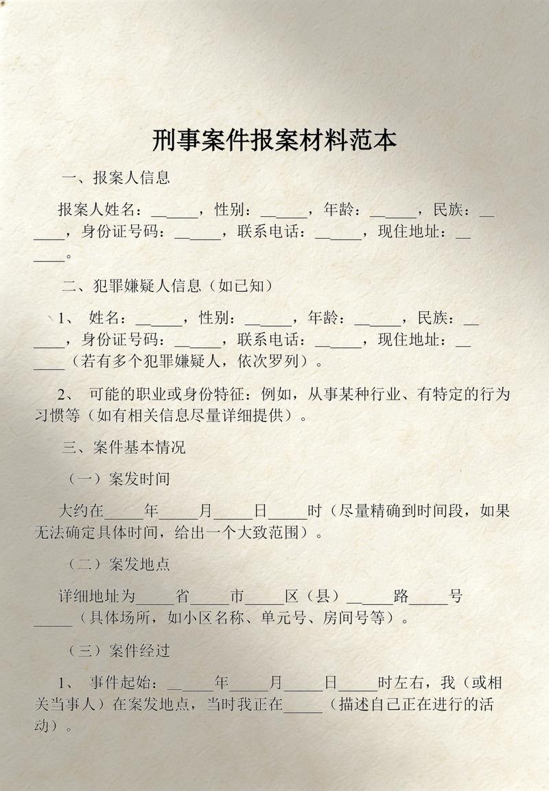 刑事诉讼报案材料整理实拍
