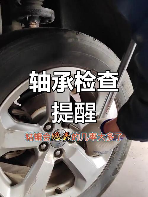 车主徒手晃动轮胎检查轮毂轴承间隙