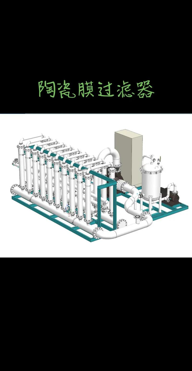工业陶瓷膜组件错流过滤示意图