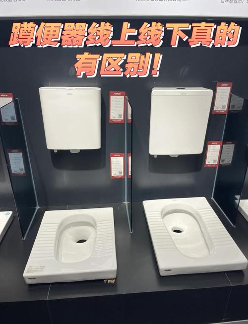 建材市场蹲便器釉面对比选购