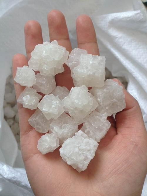 工业盐颗粒晶体结构放大图