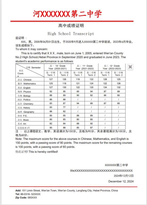留学招生官仔细审查学术成绩单细节