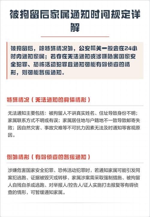 拘留之后,公安局多久必须通知家属?