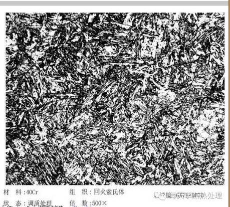 40Cr调质后回火索氏体金相对比图