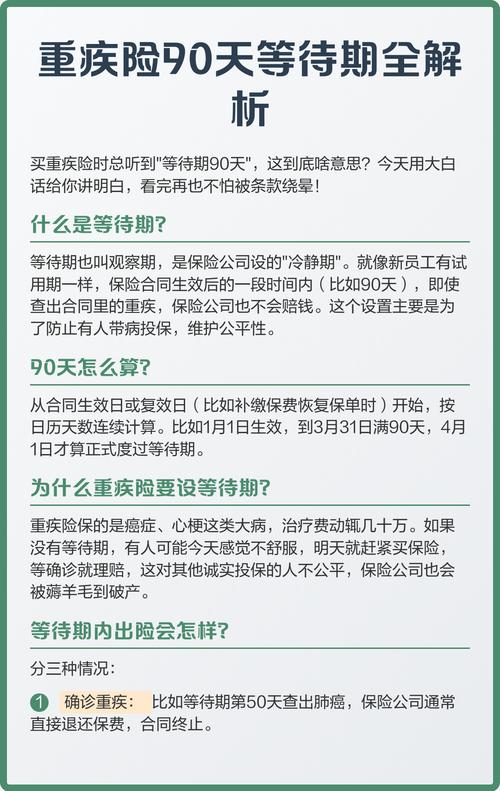 保险合同条款中等待期条目实拍示意图