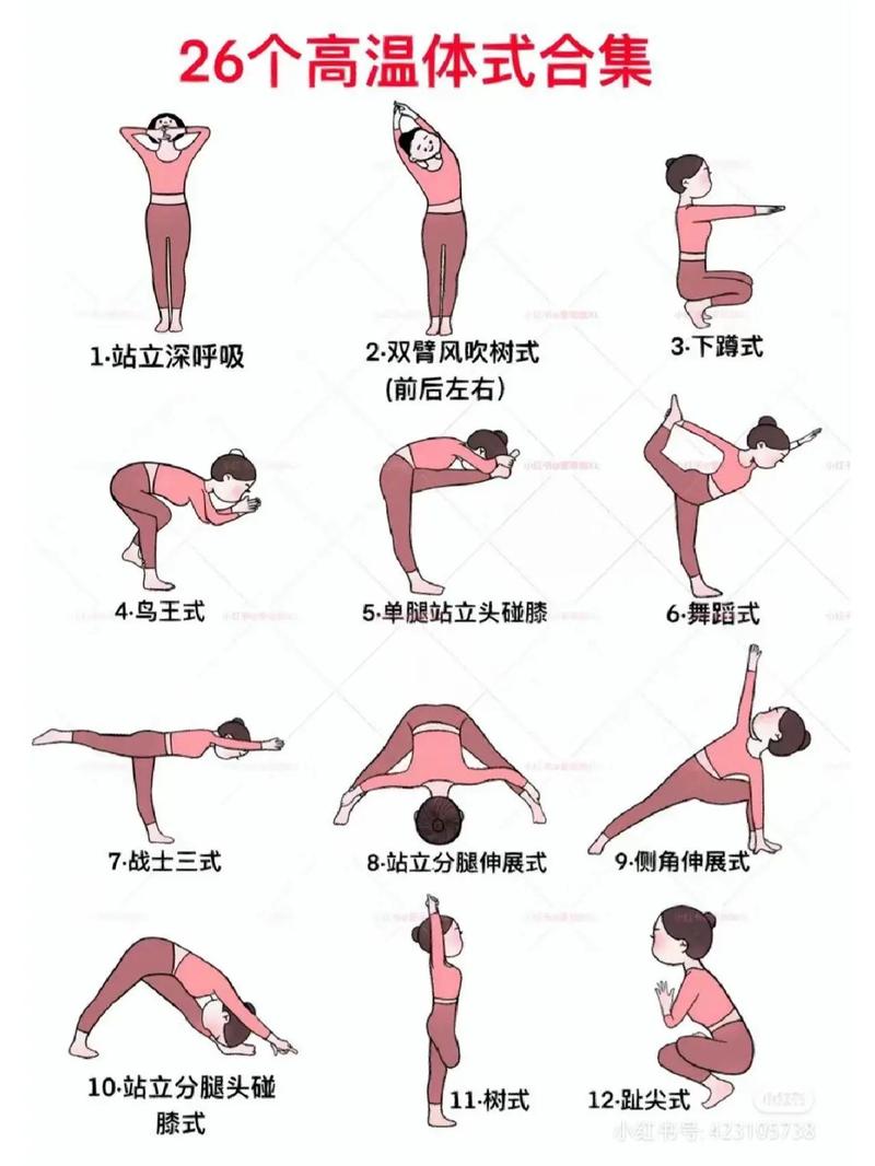 瑜伽课前手腕热身动作序列图