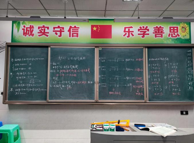 初一数学一元一次不等式课堂板书