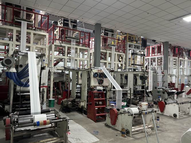 塑料制袋机厂家加工车间实拍