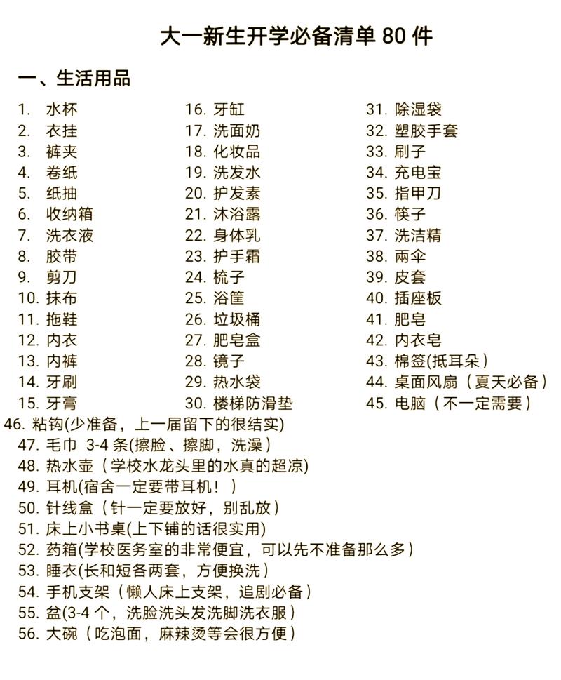 我需要准备哪些东西?