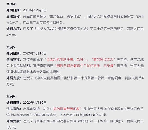 商品虚假宣传认定常见情形对照表