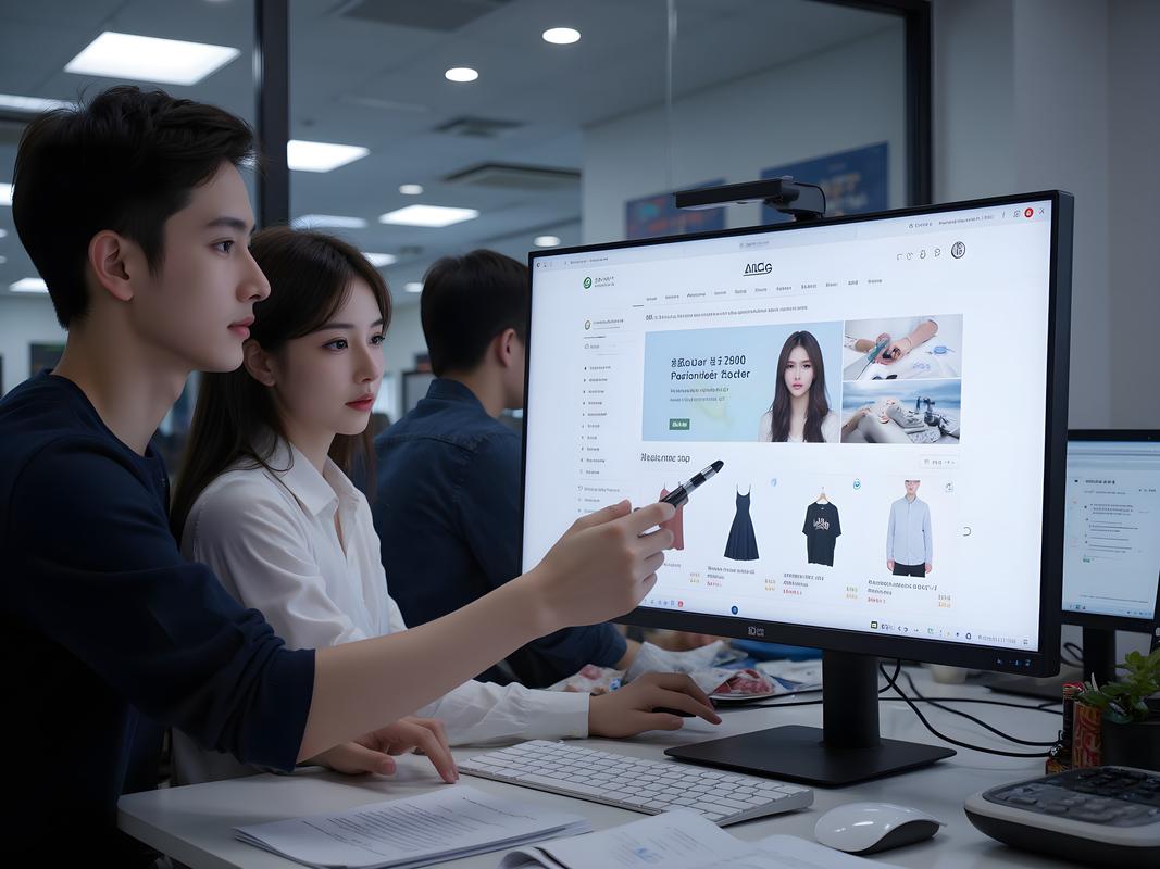 设计师用AIGC调整品牌logo设计稿办公场景