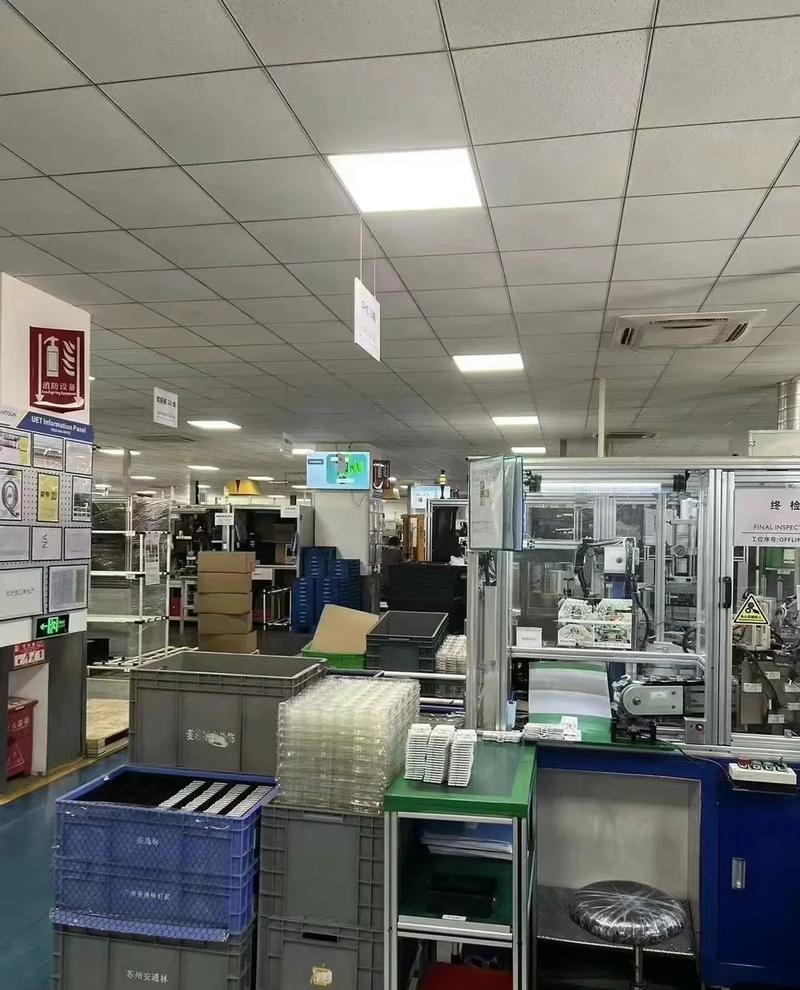 电子厂老化线生产线车间实拍
