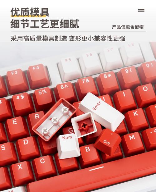 工业键盘按键表面双色注塑耐磨字符细节特写