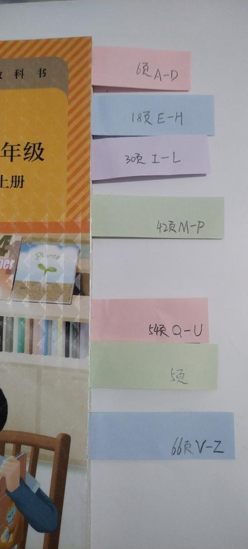 高中生把当天的学习待办列在彩色便签上贴在课本封面