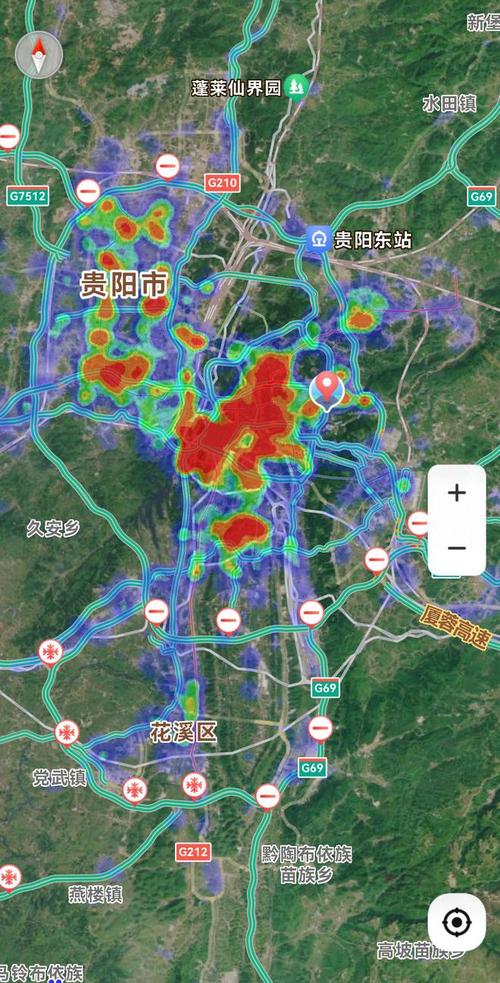 贵阳景区分布热力图