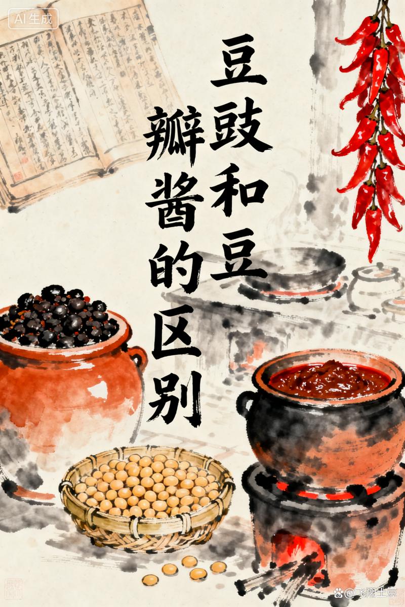 豆瓣酱与豆豉:发酵风味的深度