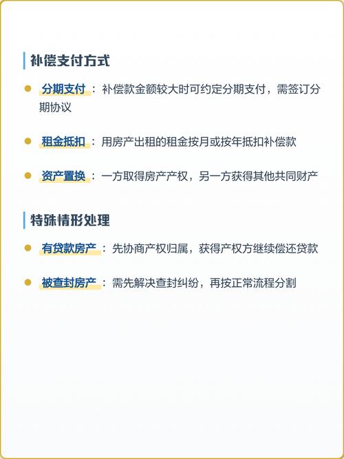 夫妻不同类型共同财产分割规则对照表