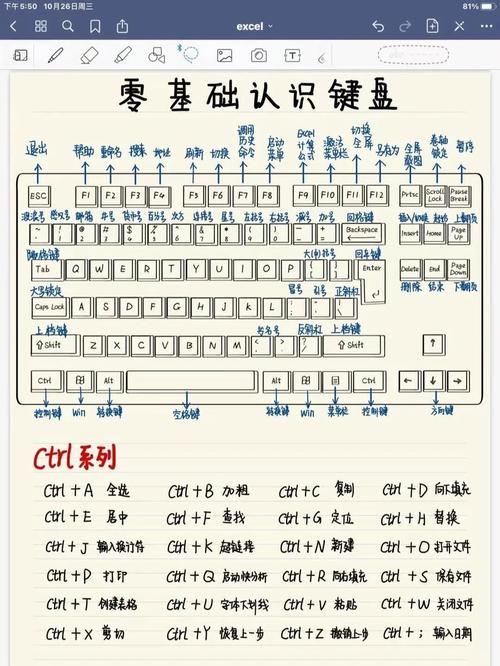 程序员高效快捷键键盘布局图