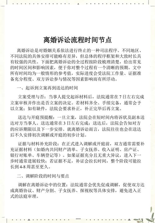 离婚后维权有效期节点对照表