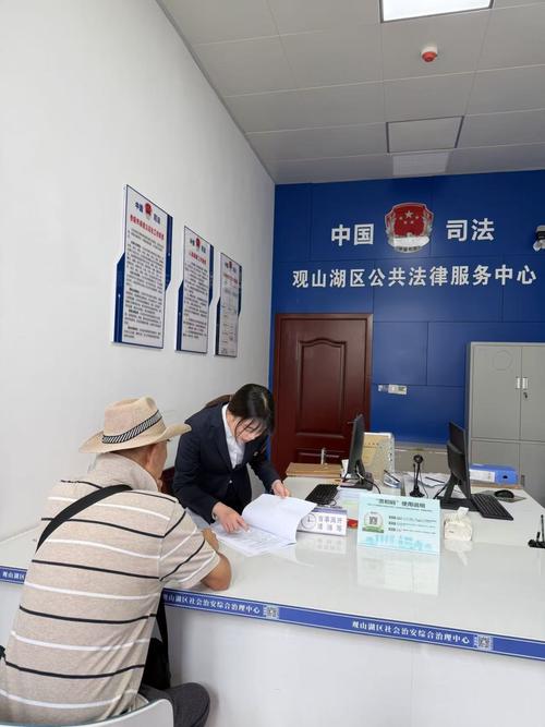 市民在政务服务中心提交行政复议申请材料现场