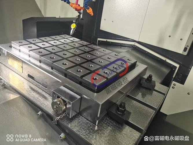 CNC加工中心永磁吸盘安装调试实拍图