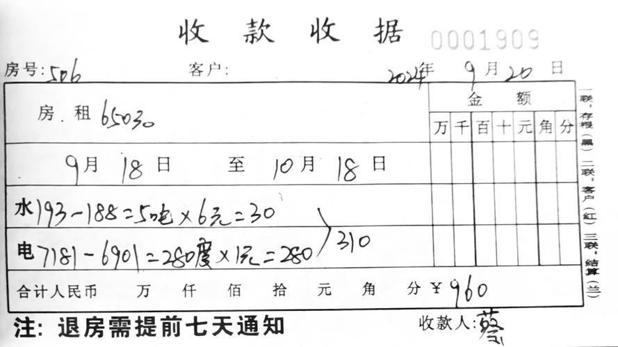 抽屉存放五年的皱巴巴手写学费收据