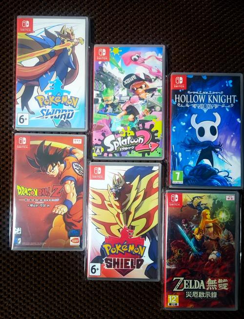 任天堂Switch限定版游戏卡带包装盒展示