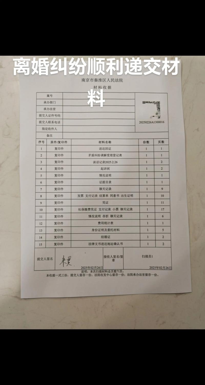 离婚起诉立案窗口提交材料实拍