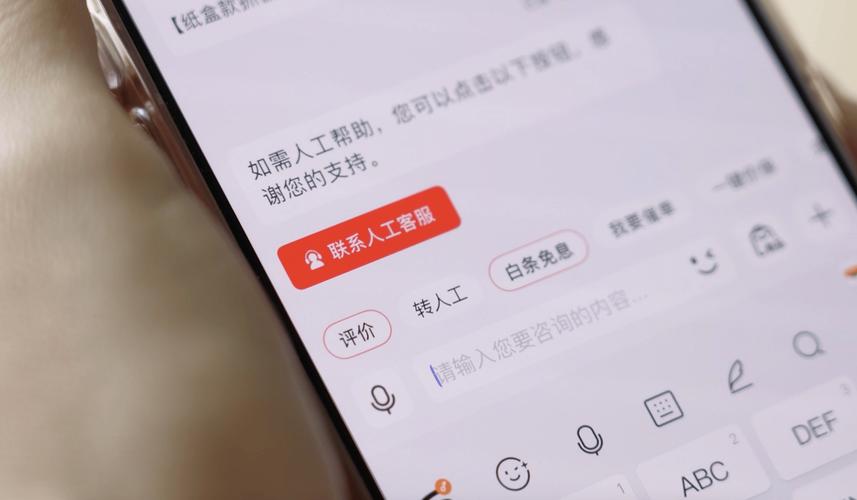 电商品牌智能客服用户对话记录界面