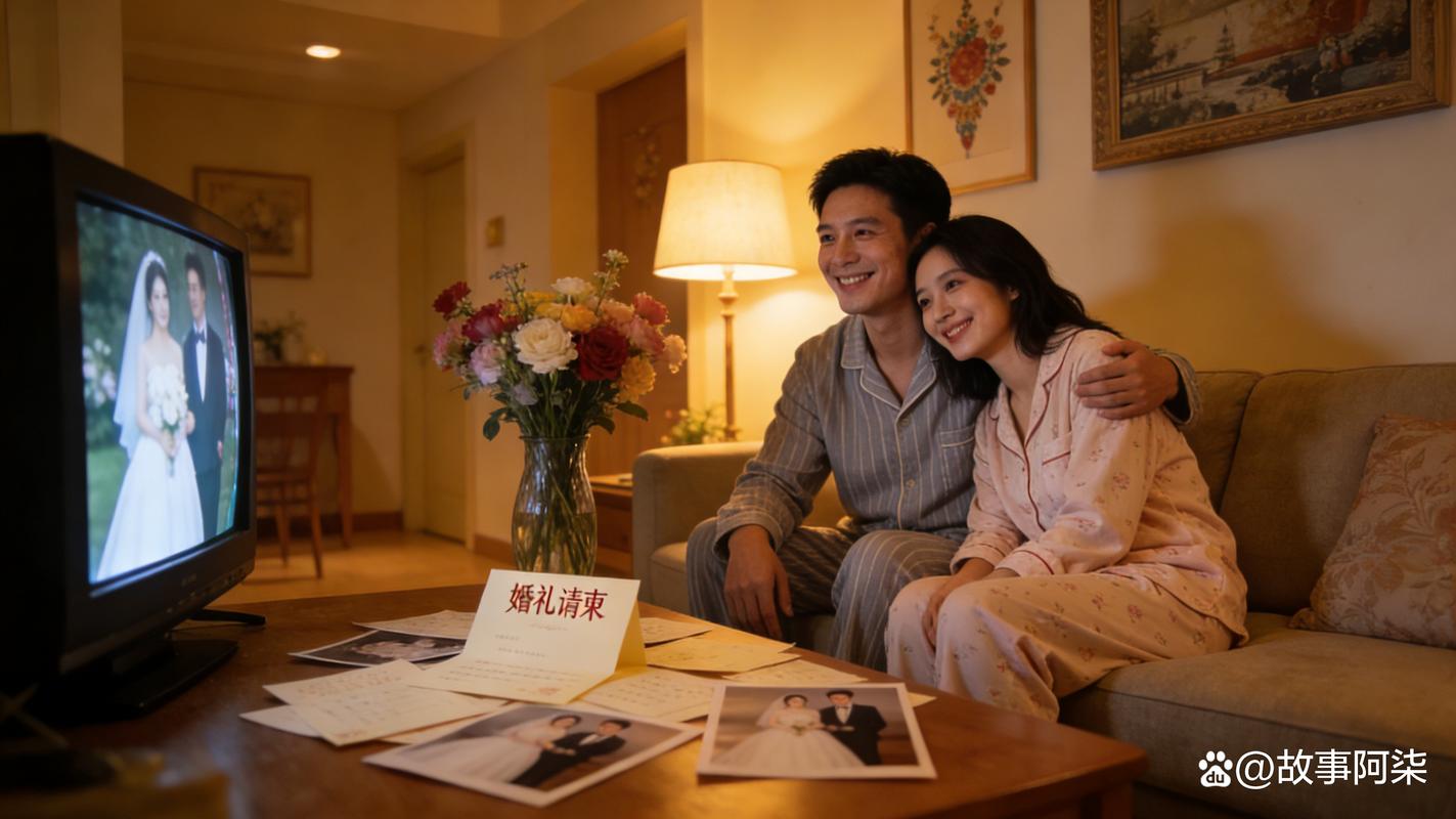 婚礼上新娘给新郎看手机 感动瞬间