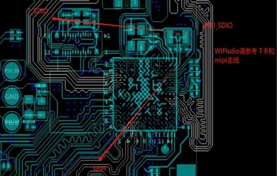 嵌入式PCB电源走线干扰案例示意图