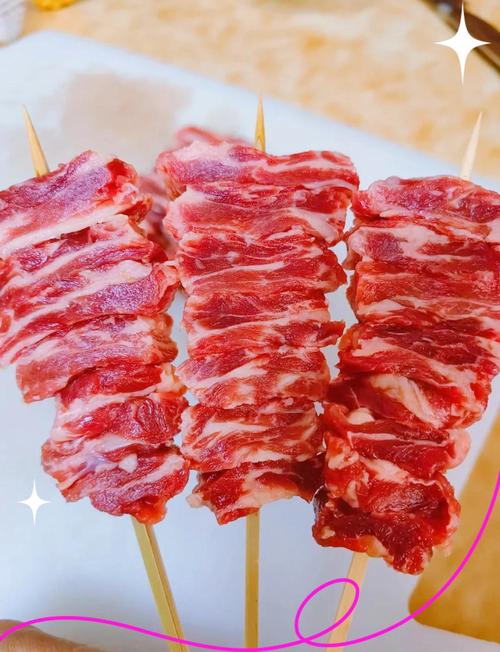 户外烧烤生鲜肉腌制备用图