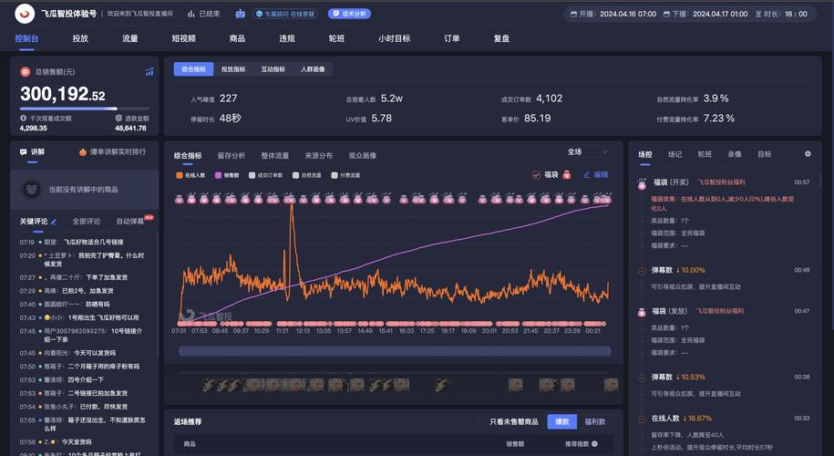 直播电商多节点信息共享协同后台界面