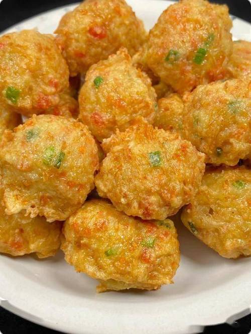 南漳农家餐桌新鲜桔皮炸素丸子