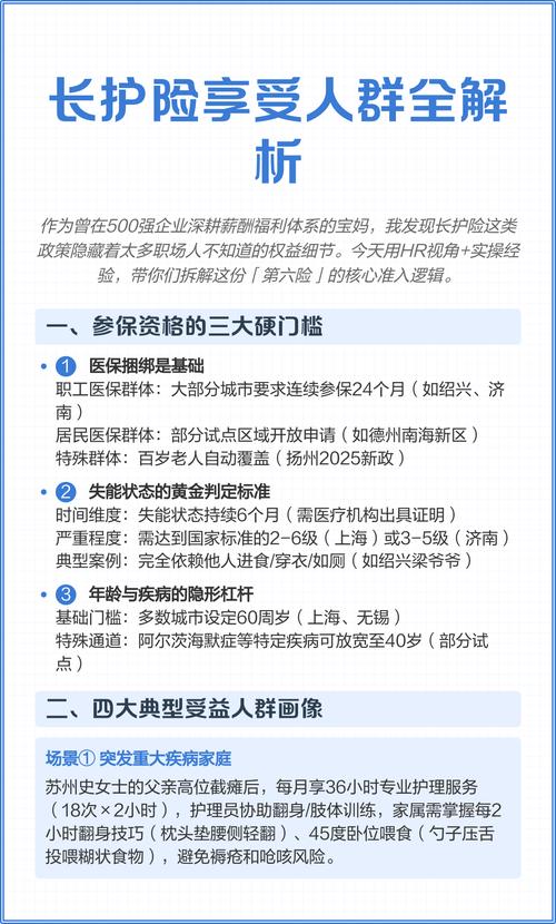 到底哪些人能享受长护险待遇?