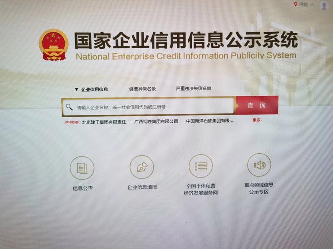 企业信用信息公示系统查询油泵厂家示例