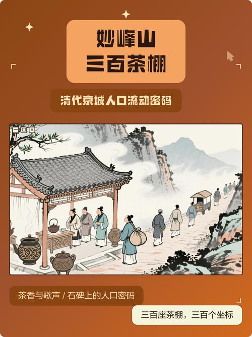 北京妙峰山庙会老进香道路边茶棚