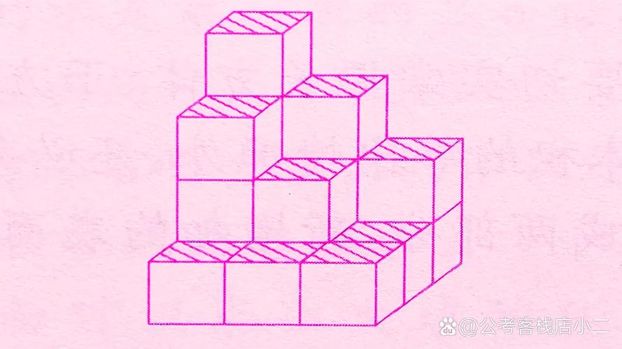 小学正方体拼接表面积变化示意图