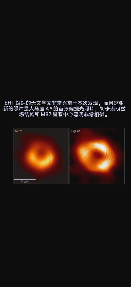 银河系中心人马座A*黑洞偏振图像