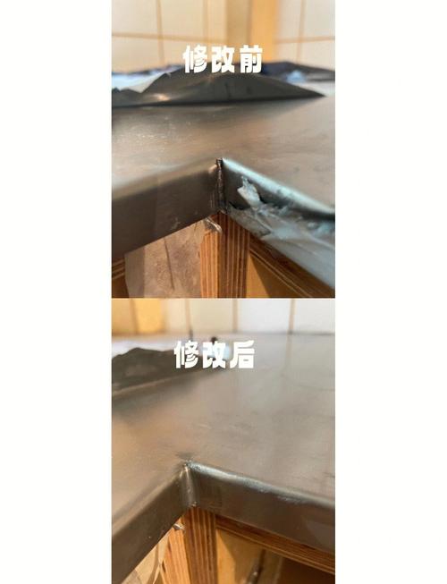家装验收不锈钢台面细微划痕实拍