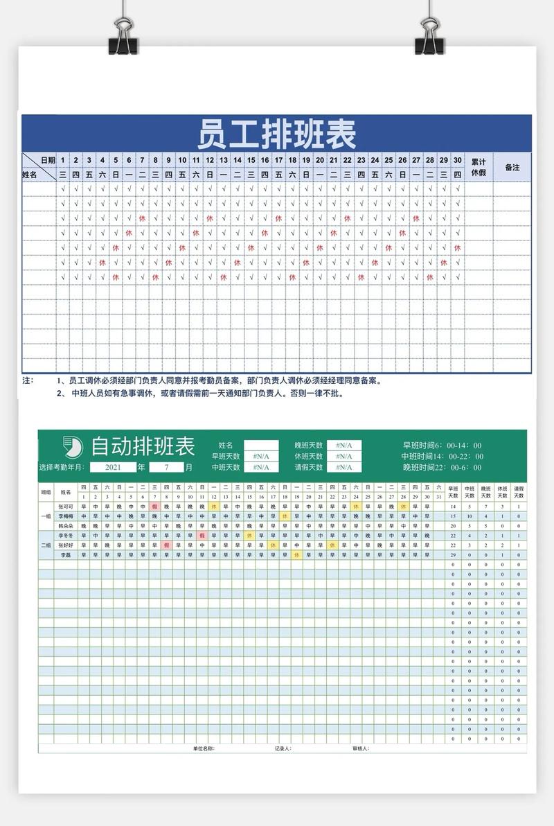 工厂工人在白板上手写柔性排班表