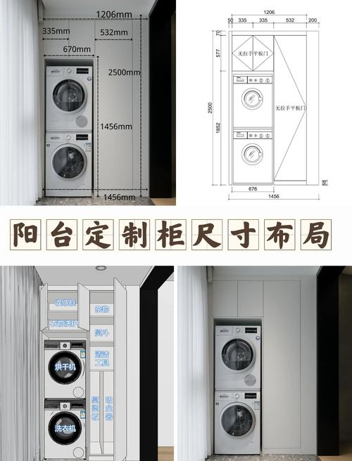 阳台收纳布局分区示意图