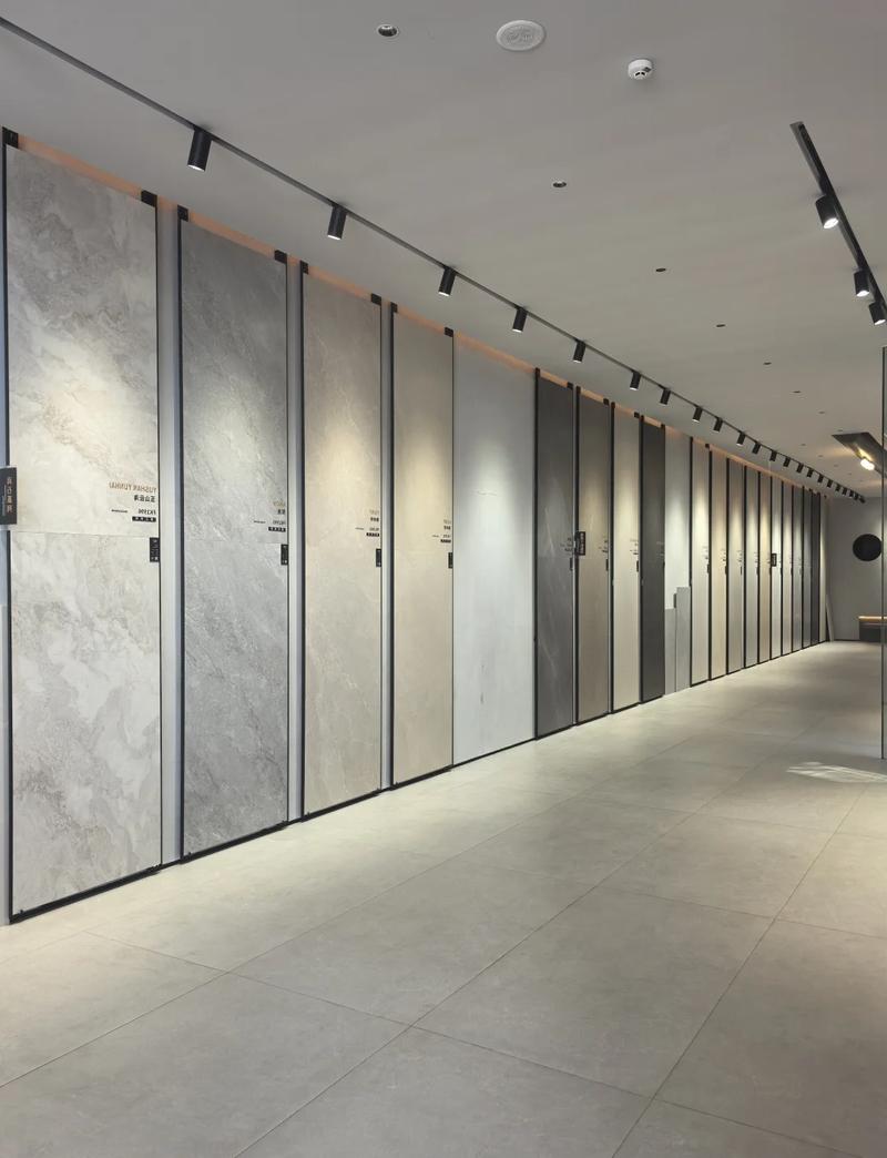家居卖场展厅抛釉砖样品展示图