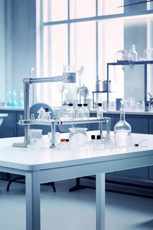 空荡荡的大学实验室角落 材料化学实验器材特写